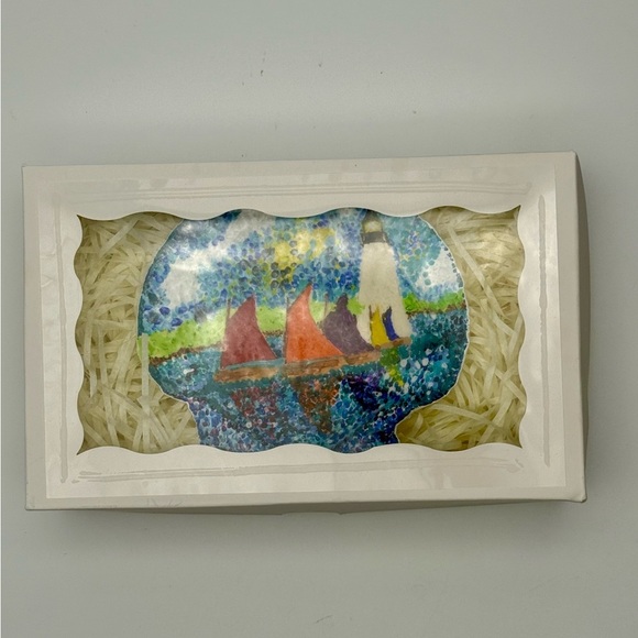 Coastal Regatta Lighthouse Shell Art ⛵ - Picture 3 of 7